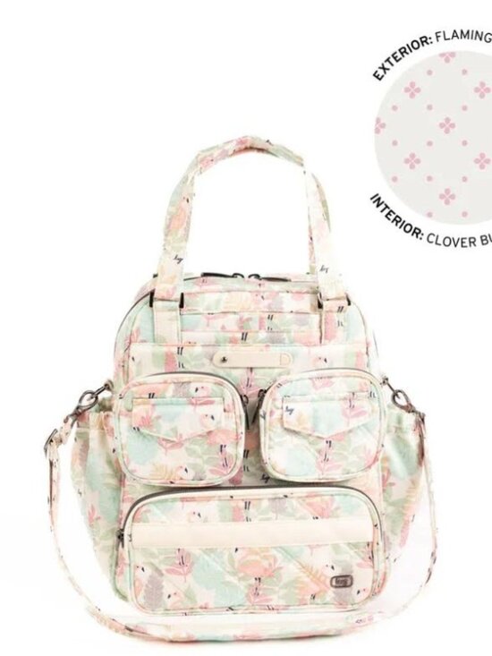Lug Legacy Collection Mini Puddle Jumper Convertible Tote Bag Flamingo Foliage main image 9